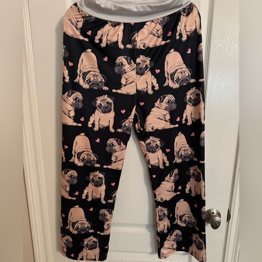 Comfy Pug Pants Women's Size Small